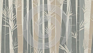 Poster background with bamboo plants