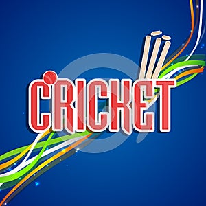 Poster or banner design for Cricket.