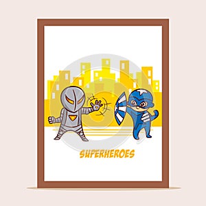 Poster Battle of Superheroes