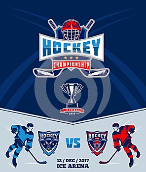 Poster of the championship in ice hockey