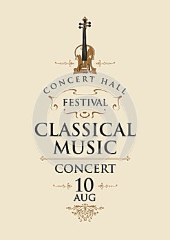 Poster of a classical live music concert