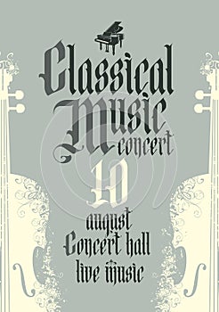 poster for classical music concert