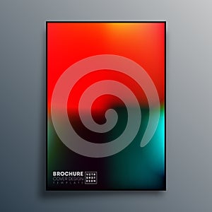 Poster with colorful gradient texture design for wallpaper, flyer, brochure cover, typography or other printing products