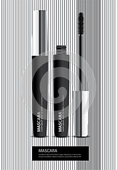 Poster Cosmetic Mascara with Packaging