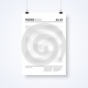 Poster design abstract template