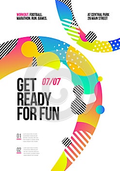 Poster design for fun event, party or competition.