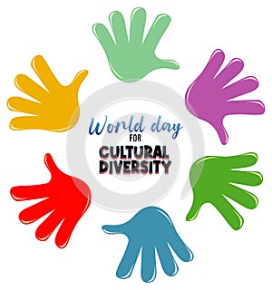 Poster design for world day cultural diversity