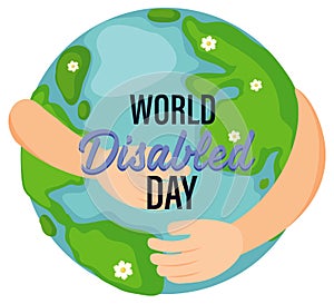 Poster design for world disabled day