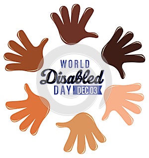 Poster design for world disabled day