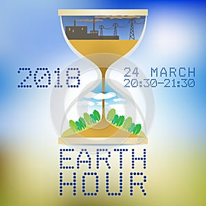 A poster of earth hour
