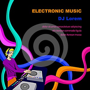 Poster for Electronic Music Festival