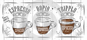 Poster espresso photo