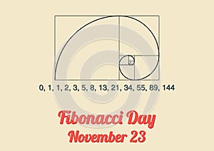 Poster for Fibonacci Day (November 23) photo