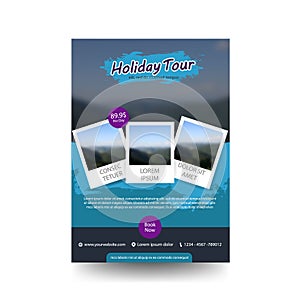 Poster flyer pamphlet brochure cover design layout space for photo background, vector illustration template