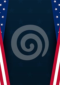 Poster of Fourth of July. 4th of July. Independence Day of the USA. Vector illustration.