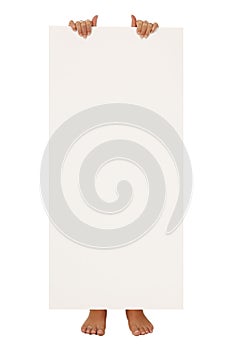 Poster with hands and feet