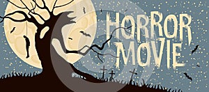 Poster for horror movie festival scary cinema