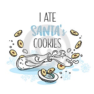 Poster I ate Santas cookies