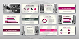 Poster infographics information business modern design set proposal advert