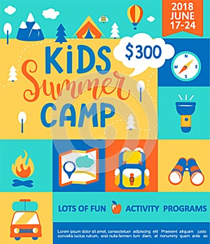 Poster for the Kids Summer camp.