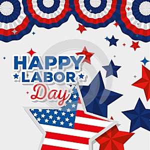 poster of labor day decoration and celebration