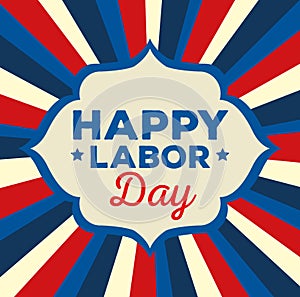 poster of labor day emblem decoration