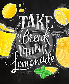 Poster lemonade chalk