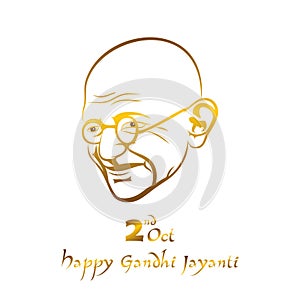 Poster of Mahatma Gandhi for Gandhi Jayanti
