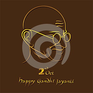 Poster of Mahatma Gandhi for Gandhi Jayanti