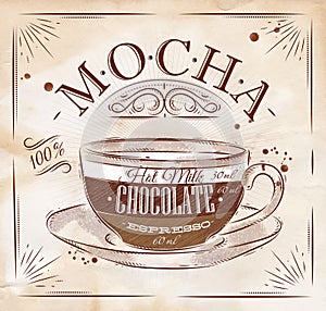 Poster mocha kraft photo