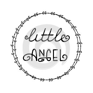 Poster with phrase Little Angel
