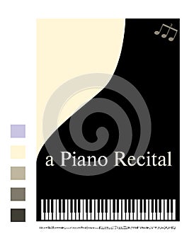 Poster for a piano recital