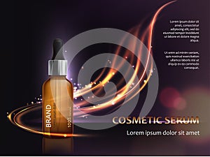 Poster for the promotion of cosmetic anti-aging premium product