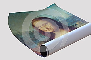 Poster roll of Mona Lisa