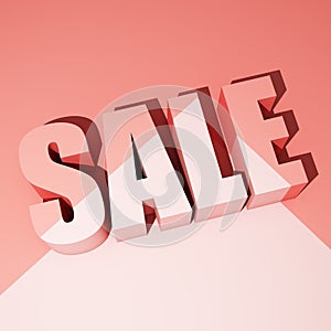 Poster with sale words