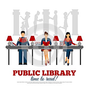 Poster Of Scene In Library