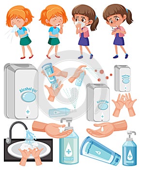 Poster showing how to wash your hands