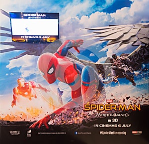 Poster of Spiderman coming soon in Malaysian cinema