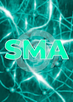 Poster Spinal Muscular Atrophy SMA, a neurodegenerative disease