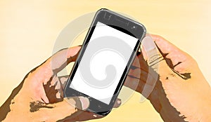 Poster style mobilephone technology