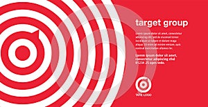 Poster with Target logo template for your business