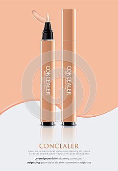 Poster Template Design Concealer with Package