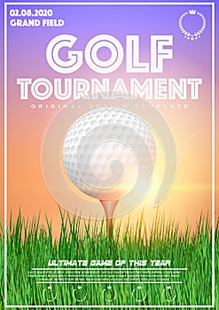 Poster Template of Golf Tournament