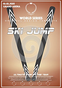 Poster Template of Winter Games of Big Jump