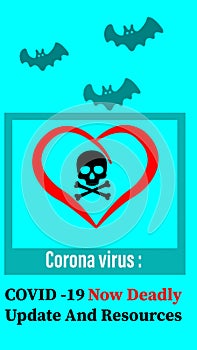 A poster to aware people from Corona disease, COVID -19 template images