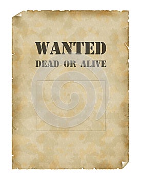 Poster Wanted dead or alive