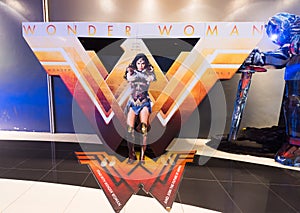 Poster of Wonder Woman in Malaysian cinema