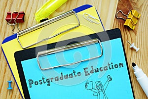 Postgraduate Education inscription on the page