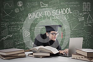 Postgraduate studying in class 3