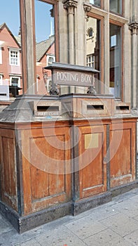 Posting box, Oxford, England photo